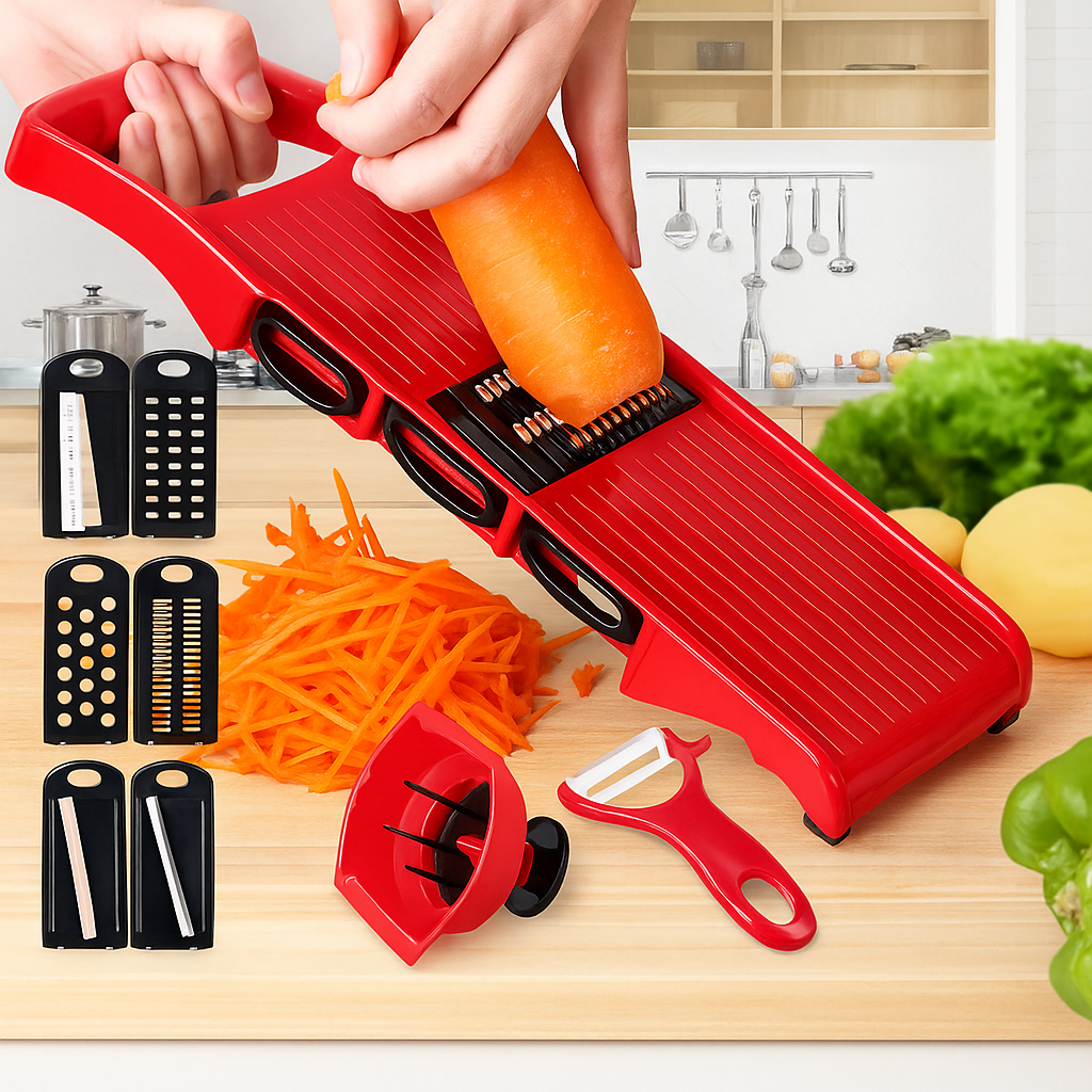 10-in-1 Multifunctional Vegetable Cutter & Mandoline Slicer Set
