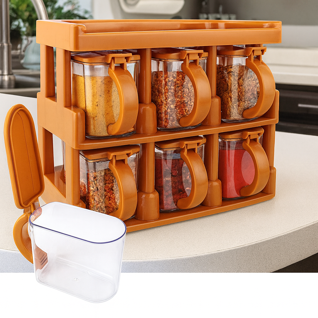 Bright Master Chef Spice Rack – 7-in-1