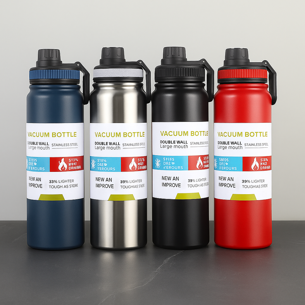 800ml Stainless Steel Hot & Cold Sports/Gym Vacuum Bottle (multi color)