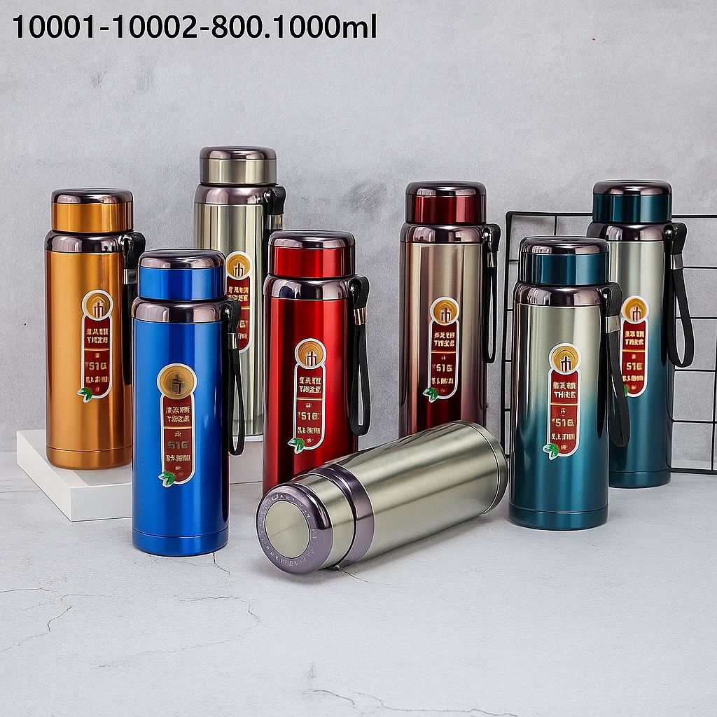 1000ml Stainless Steel Vacuum Flask Bottle (multi color)