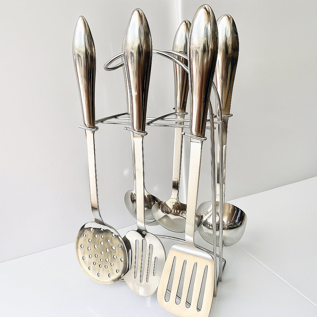 7 Pcs KITCHEN SET/STAINLESS STEEL /COOKING UTENSILS