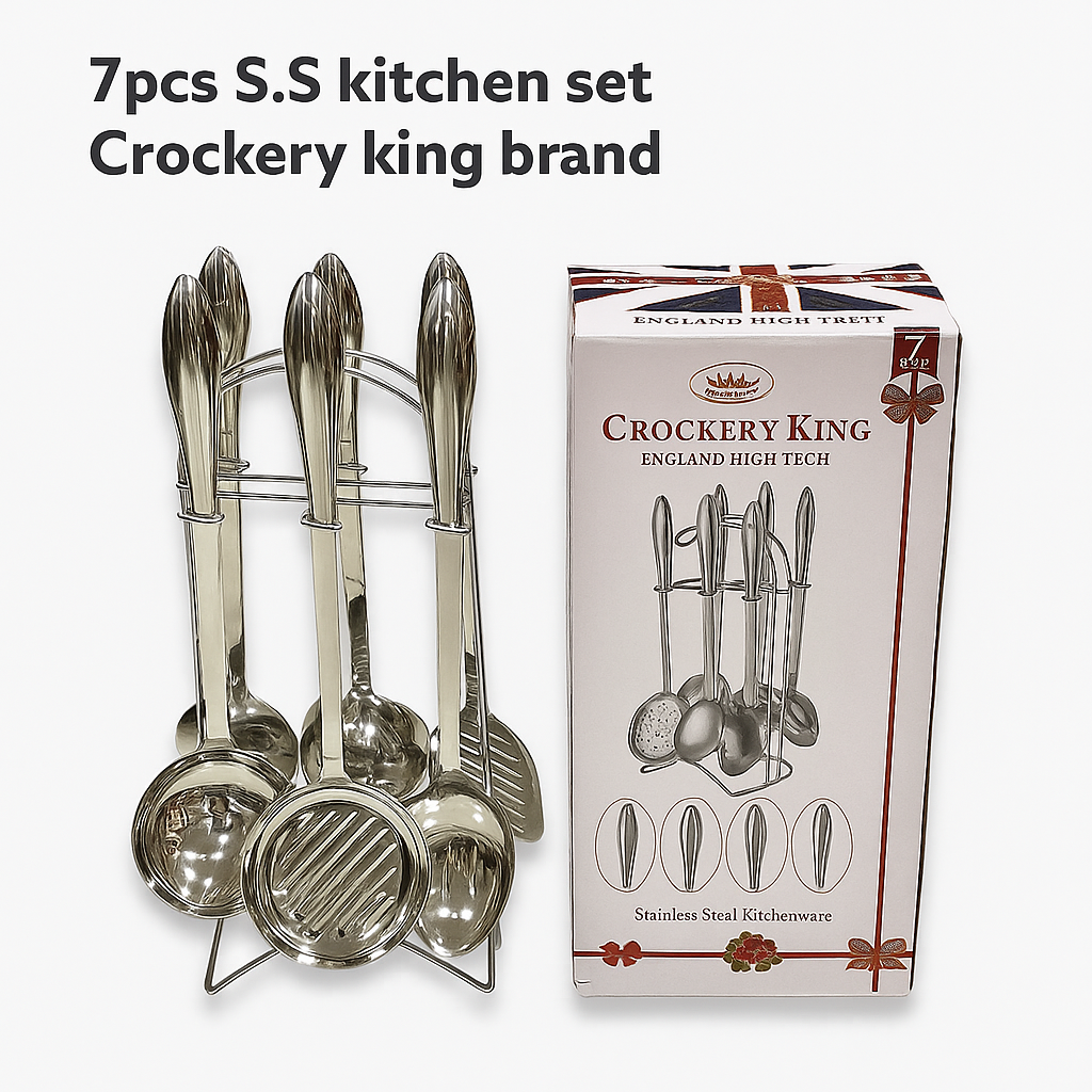 7 Pcs KITCHEN SET/STAINLESS STEEL /COOKING UTENSILS