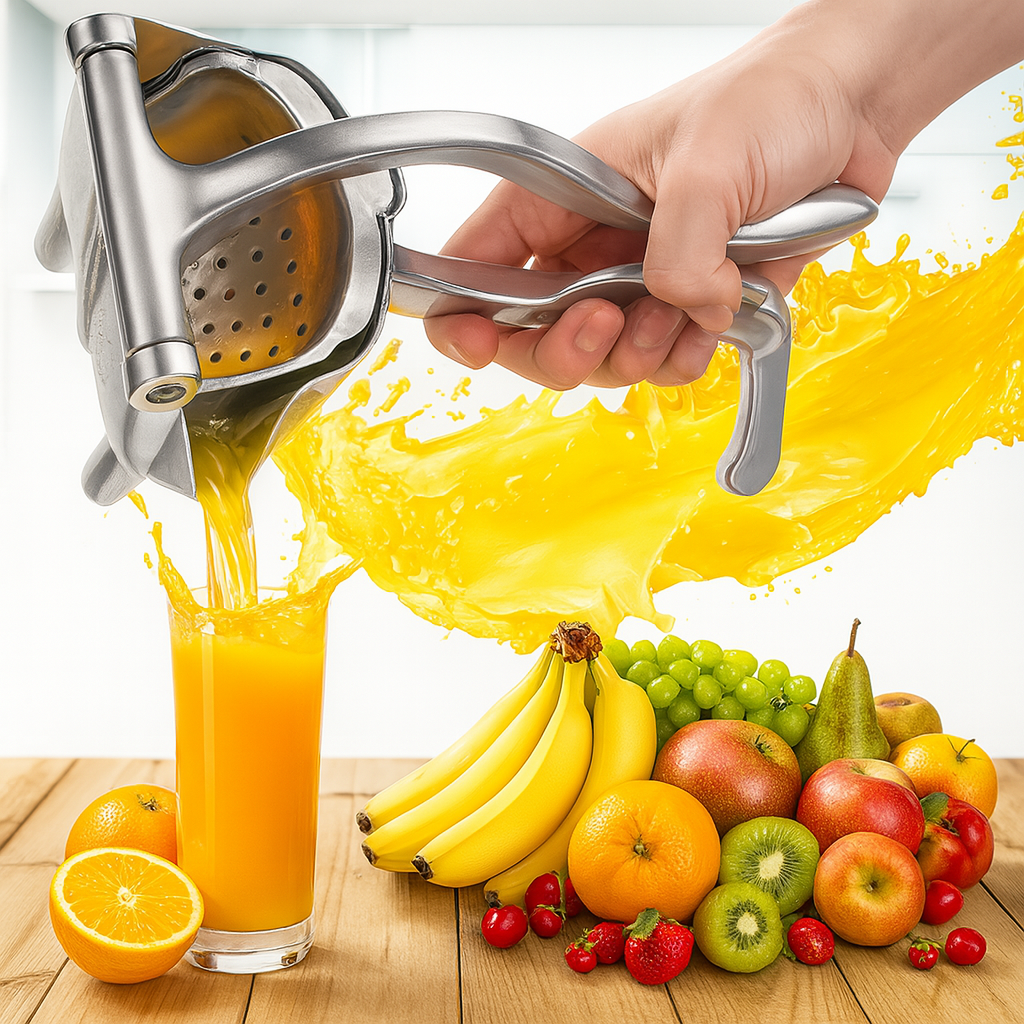 Manual Fruit Juicer – Hand Press for Citrus, Pomegranate & More